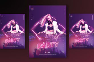 design professional flyer for event, business, corporate