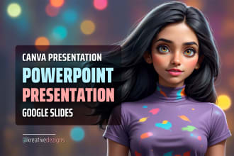 create powerpoint presentation, presentation design in canva