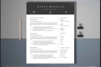 do an outstanding resume writing service, cover letter, CV