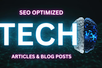 write top technology SEO articles and blog posts