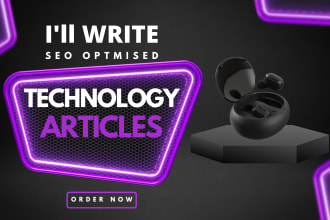 write top technology SEO articles and blog posts