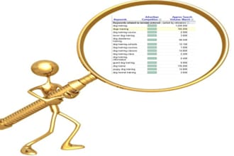 do in depth keyword research and provide high traffic and low competition phrases for your niche