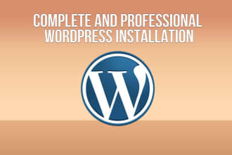 install and setup wordpress