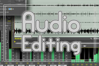 professionally clean and edit your audio file in 24 hours