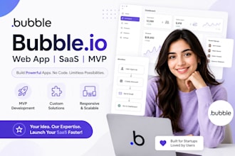 develop bubble io web app saas mvp bubble app developer
