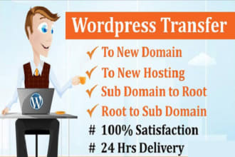 move copy clone transfer wordpress site one host to another