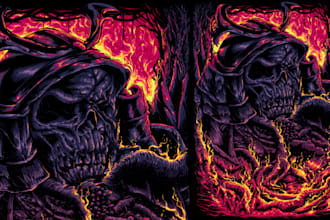 do awesome artwork  for dark art, horror, creepy illustration