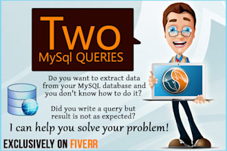design two MySql QUERIES