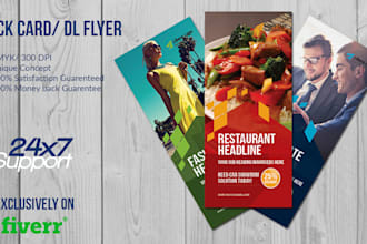 design awesome rack card or dl flyer or door hanger within 24 hours