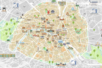 illustrate ready to print city maps