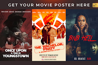 create a professional movie poster design very fast