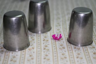 create a three glass trick stop motion to show your message
