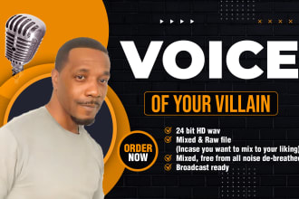 be the voice of your villain