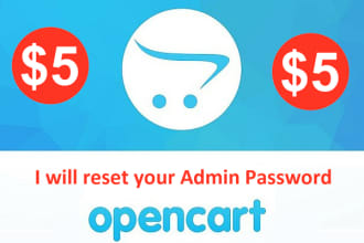 reset your opencart admin password