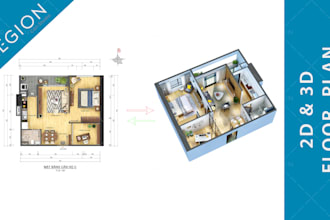 do 2d floor plan and 3d floor plan quick turnaround time