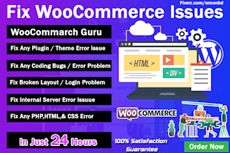 fix woocommerce or fix woocommerce error