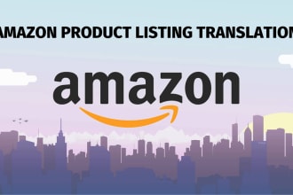 translate amazon product listing into german, french, italian