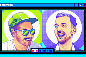 create high quality portrait pixel art