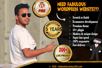 design and develop responsive wordpress business website