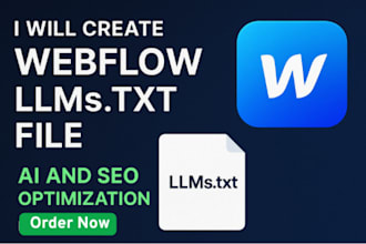 create webflow wordpress llms txt file