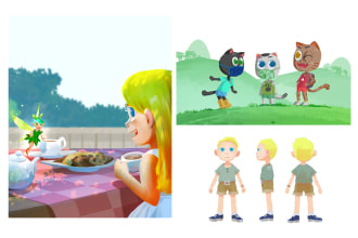 draw friendly neighborhood children book illustration