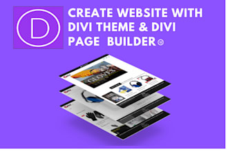 create a website with divi theme or divi page builder