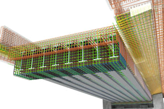 draw 2d autocad architectural and reinforcement plans
