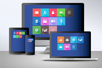 develop a fully responsive website with a modern design