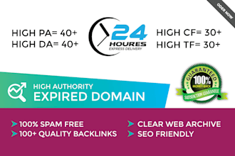 research SEO friendly authority expired domain
