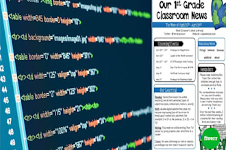 design tables and form in HTML and wordpress