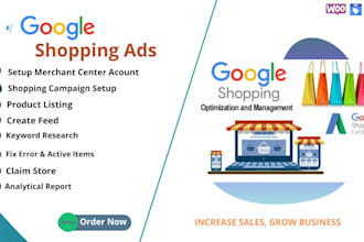 manage your google shopping ads and merchant center product listing