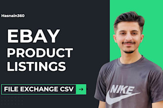 upload ebay product listings using file exchange CSV