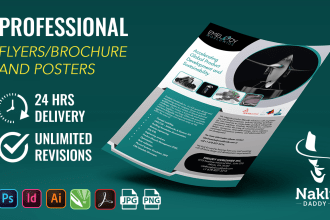 design a professional flyer or brochure for your business