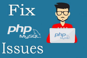 fix your php, html, css, js, mlmtree, barcode issues