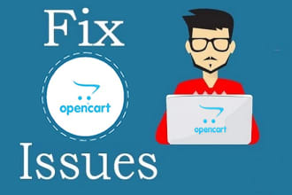 fix your opencart, install and customize your opencart