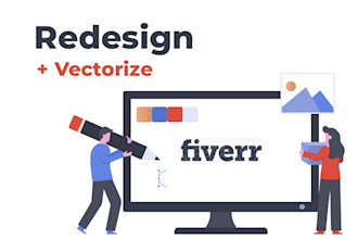 redesign, vectorize, edit your logo