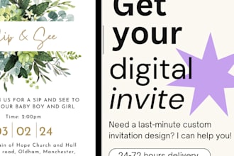 design a great digital invitation for you