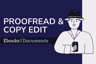 proofread and copy edit your spanish documents and books