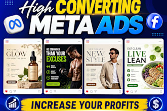 design high converting facebook ad creative and meta ads creatives
