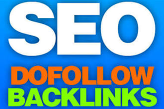 build you 20 high DOFOLLOW pr3 p4 pr5 and pr6 backlinks with low obl on actual page not domain using blog comments