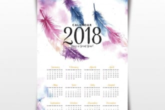 design awesome creative and proffesional calendar for you