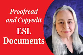 meticulously proofread and copyedit esl documents
