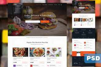 design PSD web template, xd template and UI design