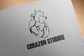do a colored deboss effect of your logo on paper