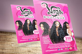 do business flyer or boutique flyer