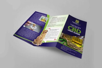 design professional trifold, company brochure, bifold in 24hrs