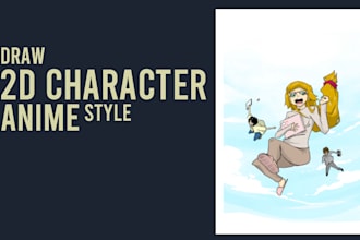 drawing 2d anime character