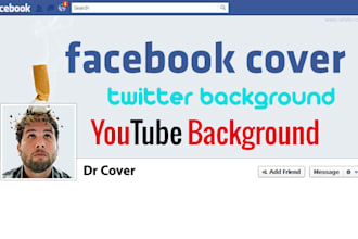 created a FACEBOOK Cover plus Free Twitter Background or YouTube One Channel