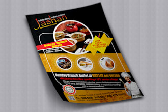 design awesome restaurant flyer