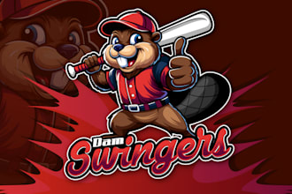 do agile cartoon sports logo design and team mascot